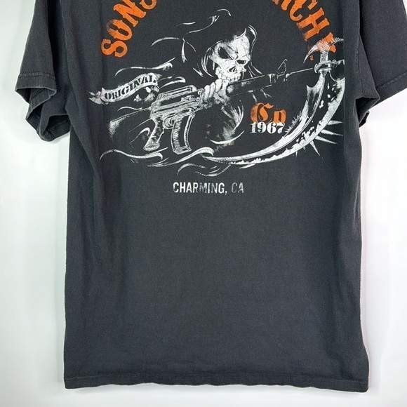 Sons Of Anarchy Charming, Ca Black Grim Tshirt Size Large - Picture 3 of 7